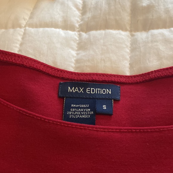 MAX Edition retro style red dress MadMen style size small- new with tags - Picture 5 of 6